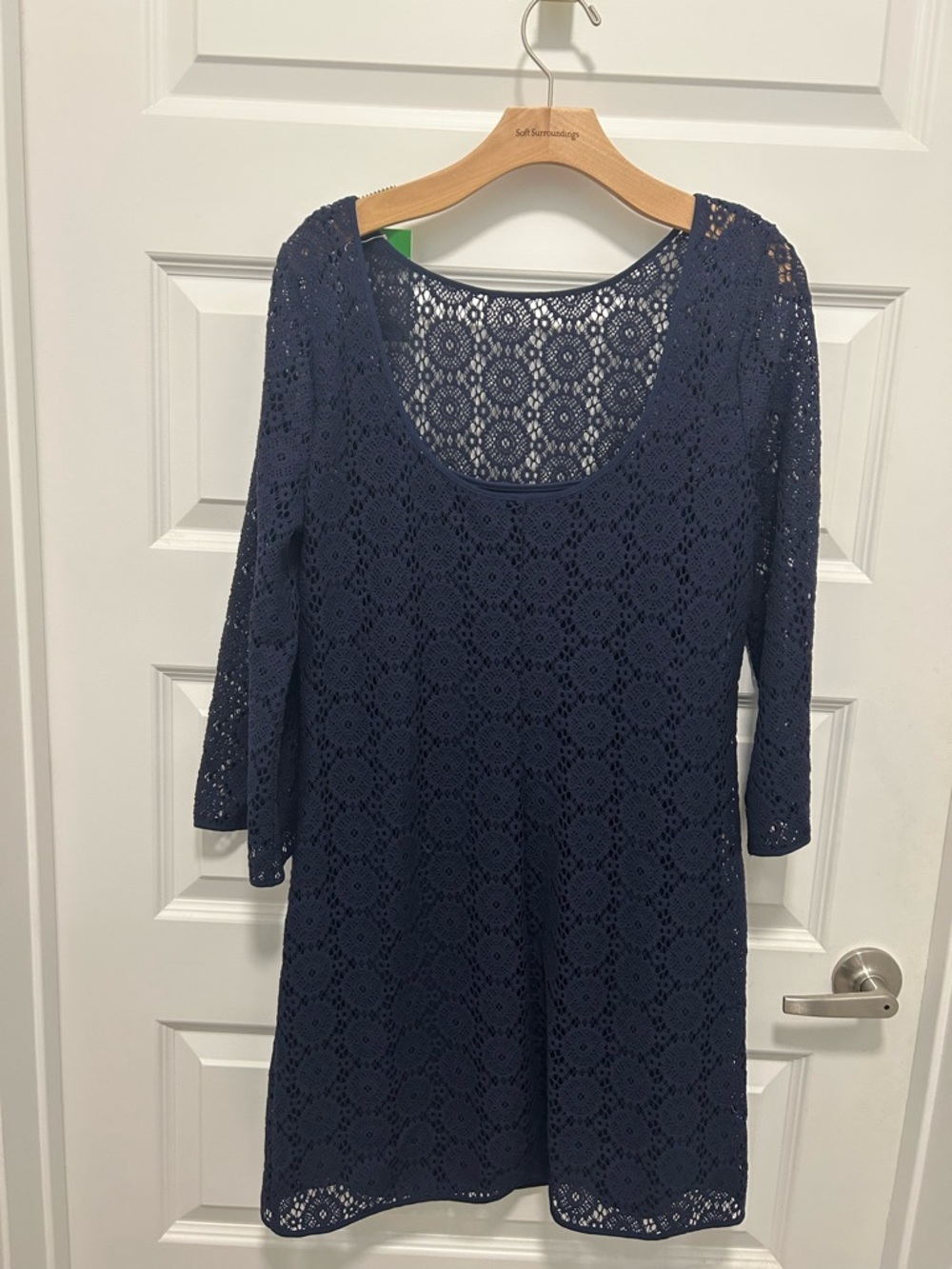 Lilly Pulitzer Navy Crochet Sheath Dress - Picture 7 of 11